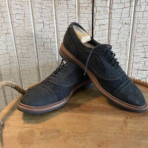 Allen Edmonds Strandmok Cap Toe Dress Shoes 10  Dainite Soles Nubuck
